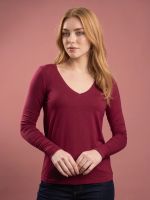 Blusa Feminina Básica em Viscolycra com Decote V