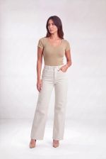 Calça Feminina Wide Leg Viscose e Poliamida