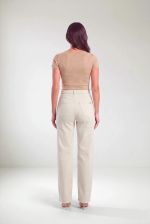 Calça Feminina Wide Leg Viscose e Poliamida