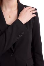 Blazer Feminino Clássico de Alfaiataria com Botão Único