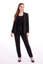 Blazer Feminino Clássico de Alfaiataria com Botão Único