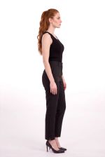 Calça Feminina Cenoura de Alfaiataria com Cintura Alta