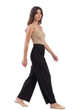 Calça Feminina Aladim Plissada com Barra Ajustável