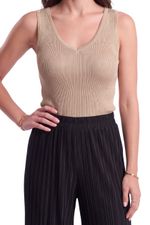 Calça Feminina Aladim Plissada com Barra Ajustável