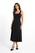 Vestido Midi Em Crepe