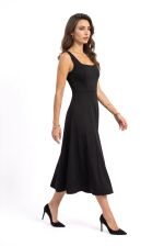 Vestido Midi Em Crepe
