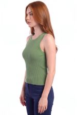 Blusa Regata em Malha Retilínea
