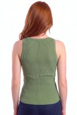 Blusa Regata em Malha Retilínea