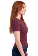 Blusa Ajustada em Malha Canelada