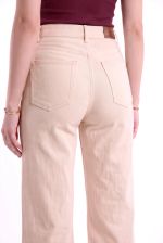 Calça Wide Leg em Natural Denim