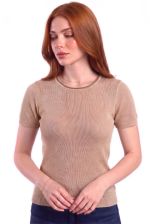 Blusa em Malha Retilínea com Lurex