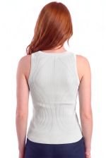 Blusa Regata em Malha Retilínea