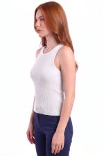 Blusa Regata em Malha Retilínea