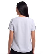 Blusa Manga curta com fenda