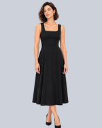 Vestido Midi Em Crepe