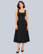 Vestido Midi Em Crepe