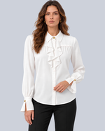 Camisa Fluida com Jabô