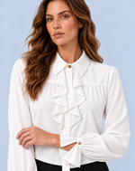 Camisa Fluida com Jabô