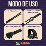 Pedaleira Bike Firma Pé pedal strap cinta com velcro Strap