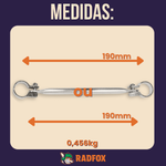 Barra Travessa reforço Guidão Barrinha Bike Moto 190mm/230mm