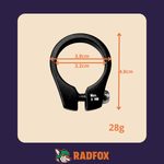 Abraçadeira Selim Promax Mx-28 31.8mm Alumínio Preta Bike
