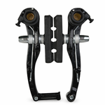 Freio V-Brake Promax Alumínio Preto dianteiro e traseiro mtb