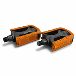 Par Pedal Bike Export Rosca Grossa 9/16 Retrô Preto Marrom