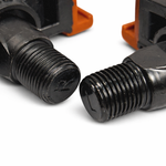 Par Pedal Bike Export Rosca Grossa 9/16 Retrô Preto Marrom
