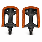 Par Pedal Bike Export Rosca Grossa 9/16 Retrô Preto Marrom