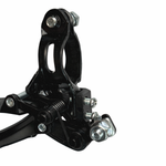 Câmbio Dianteiro Yamada 3v Puxa por Baixo Preto Para Bike 