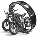 Aro Fat Bike 20x4.0 Folha 36 Furos P/ Freio A Disco Preto