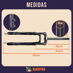 Suspensão Aro 29 aço Paco Com Trava egulagem Preload 28.6mm