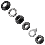 Eixo Dianteiro De Bicicleta 3/8 X 140mm Com Caixas E Colares