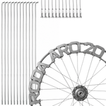 Raio Zincado 2.0mm 185mm Ou 190mm Niple pra bicicleta aro 20