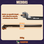 Canote de Selim 27.2 400mm Com Carrinho de Alumínio Preto