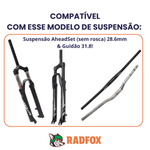 Suporte De Guidão Bike Mesa Cromada Curta Montadinha Aro 26/29