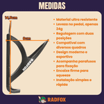 Suporte Caramanhola Bike RadFox Nylon Preto Com Parafusos