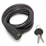Cadeado aco 12mm x 1500mm preto sem suporte com 2 chave