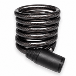 Cadeado aco 12mm x 1500mm preto sem suporte com 2 chave