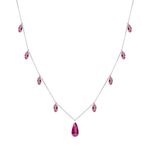 Colar Chuva de Verão Especial Turmalina Rosa
