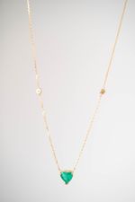 Colar Adore Esmeralda e Diamante