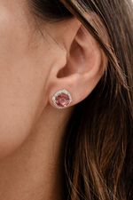 Brinco Sweet Rose Turmalina Rosa