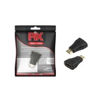 ADAPTADOR MINI HDMI PLASTICO - MINI HDMI MACHO PARA HDMI FEMEA