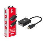 CONVERSOR DE VIDEO - HDMI PARA VGA - SAIDA R/L - C/ CABO P2ST