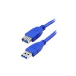 CABO USB 3.1 - USB A MACHO + USB A FEMEA 3.1 - 3M - AZUL