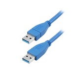 CABO USB 3.1 - USB A MACHO + USB A MACHO 3.1 - 2M - AZUL