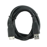 CABO USB 3.1 - USB A MACHO + USB MICRO B - 1.2M - PRETO