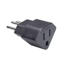 ADAPTADOR 2P+T ADP2-33 PRETO (F) 10A 