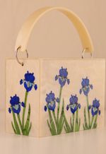 Bolsa Erivânia Azul Escuro Perolado
