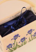 Bolsa Erivânia Azul Escuro Perolado